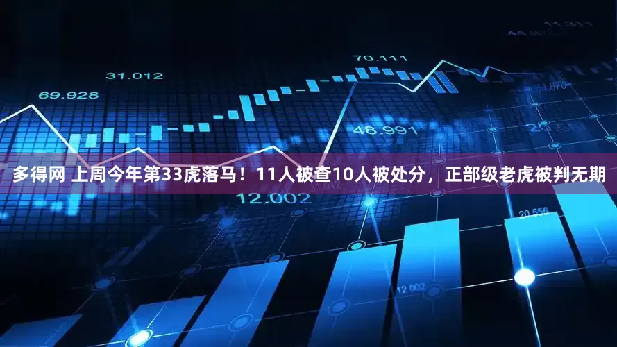 多得网 上周今年第33虎落马！11人被查10人被处分，正部级老虎被判无期